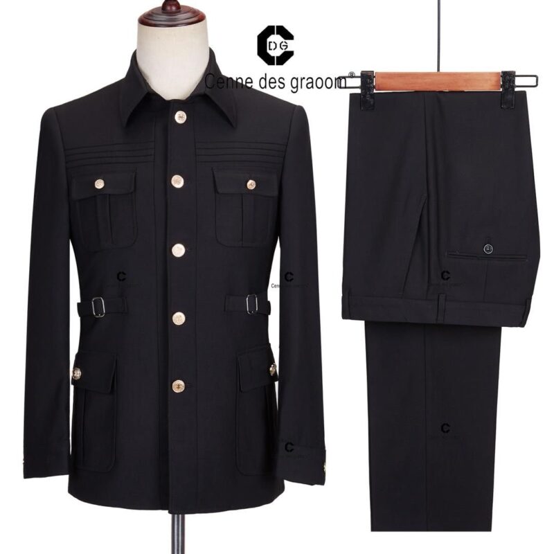 Regal Commander Suit – Midnight Black