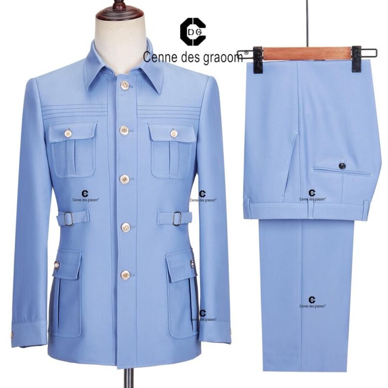 Regal Commander Suit – Sky Blue