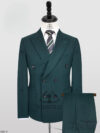 Deep Green Double-Breasted Classic Suit