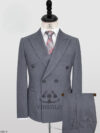 Lexington Grey Double-Breasted Wool Suit